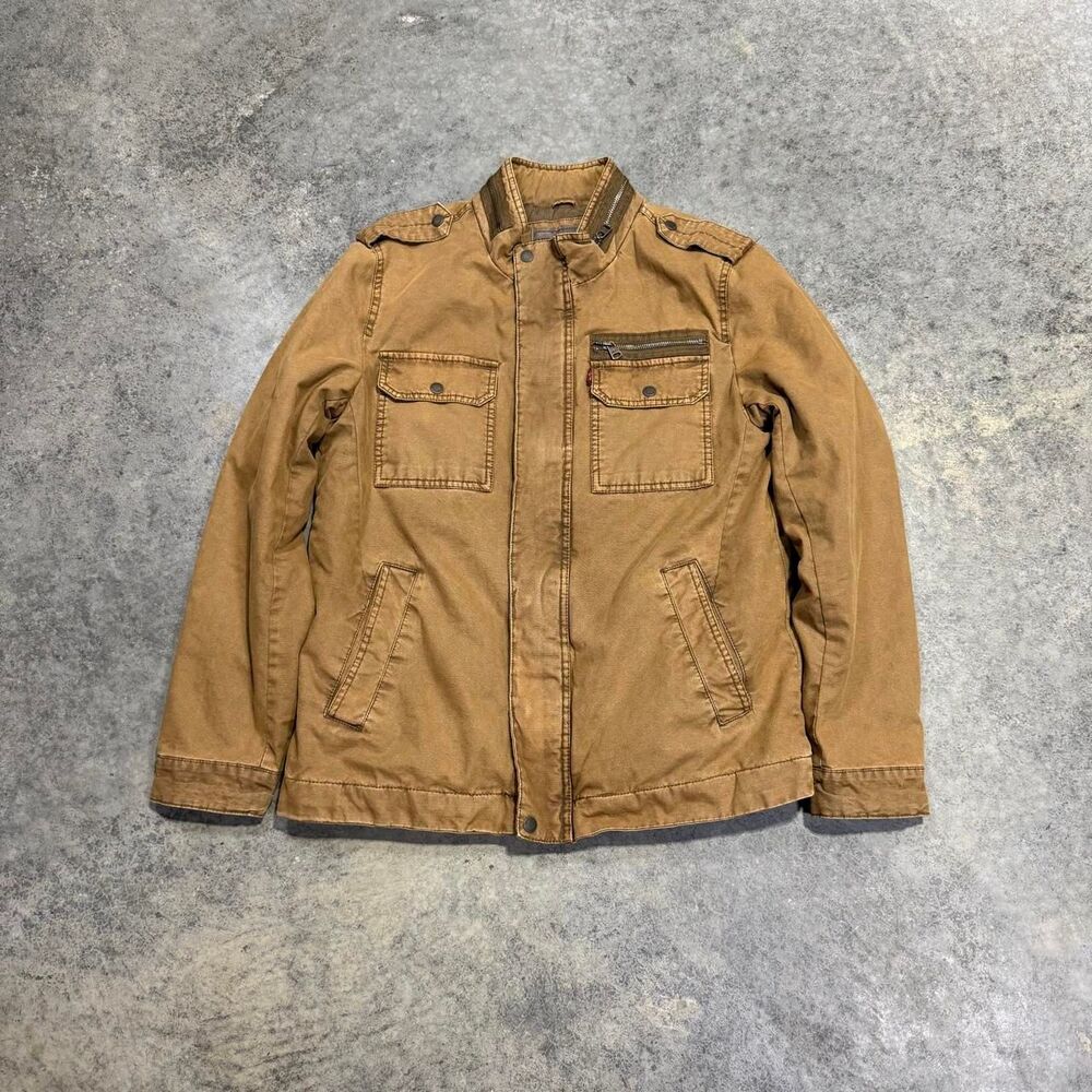Levi-s Men's Tan and Brown Jacket